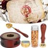 Wax Seal Stamp Kit Gift Box Sealing Wax DIY Retro Decorate Dedicated Handicrafts ToolsModel B