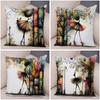 Nordic Style Geometric Women Cushion Cover Decor Cartoon Children Soft Plush Pillow Case 45X45Cm Pillowcase For Sofa Home Car
