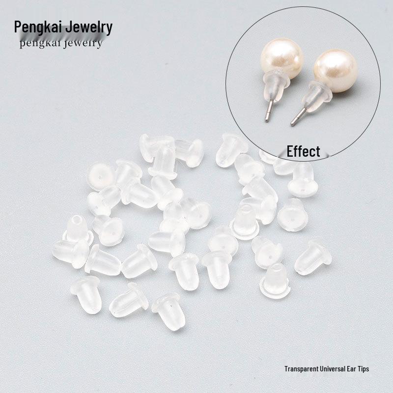 DIY Jewelry Accessories: Hypoallergenic Silicone Earring Backs & Stainless Steel Ear Plugs