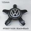 For VW Volkswagen Jetta MK5 Golf 4pcs 135mm Volkswagen Golf Polo Car Wheel Center Caps 5Pins Rim Hub Cover Hubcap Logo Badge Emb