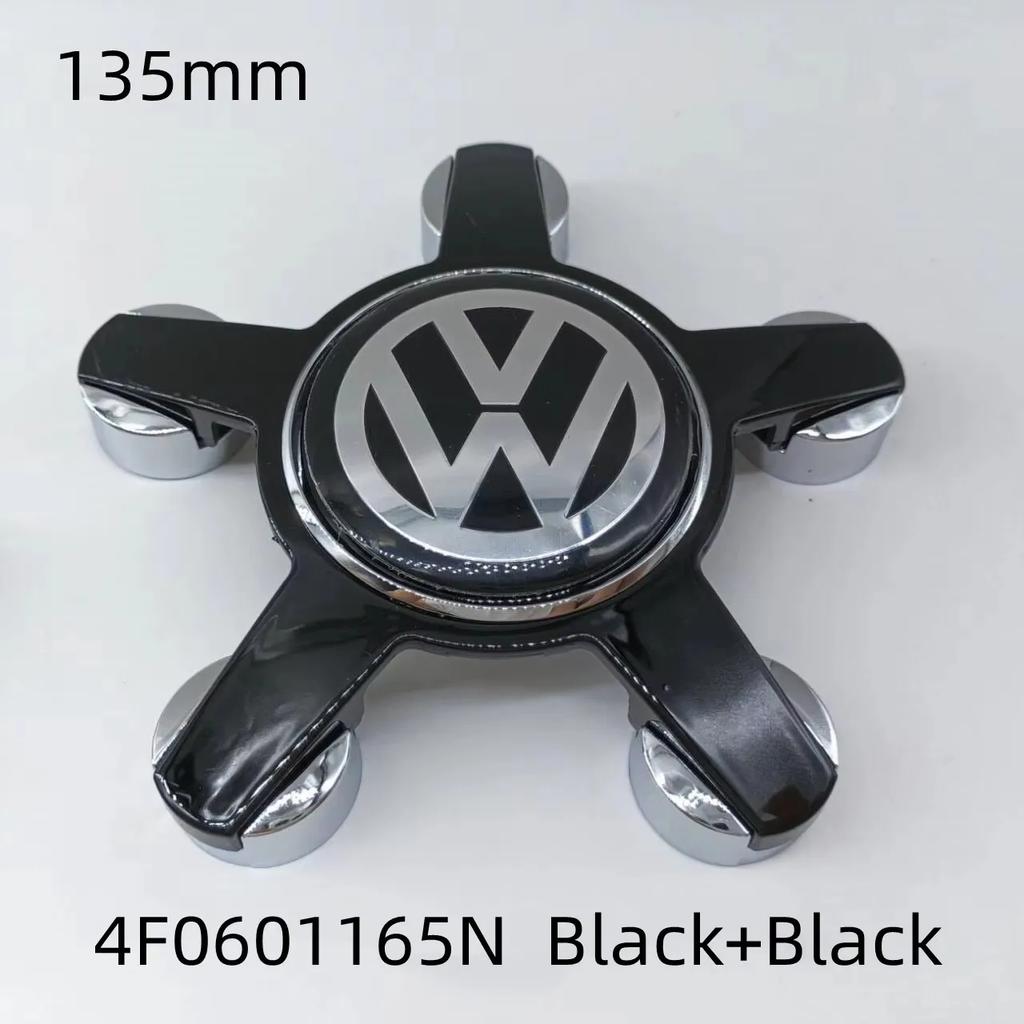 For VW Volkswagen Jetta MK5 Golf 4pcs 135mm Volkswagen Golf Polo Car Wheel Center Caps 5Pins Rim Hub Cover Hubcap Logo Badge Emb