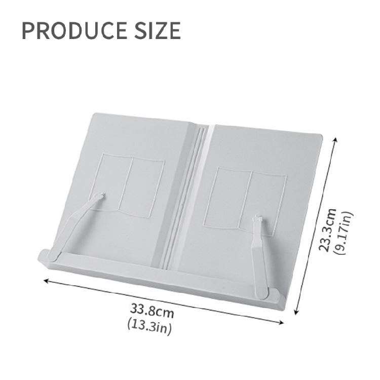 Reading Stands 6 Angles Adjustable Textbook Stand with Paper Clip Folding Cookbook Rack Bookrest for Textbook Tablet