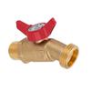 Heavy Duty Brass Faucet Weather Resistant Brass Spigot 1/2 Inch NPT Male to 3/4 Inch GHT Male for Garden Hose Use