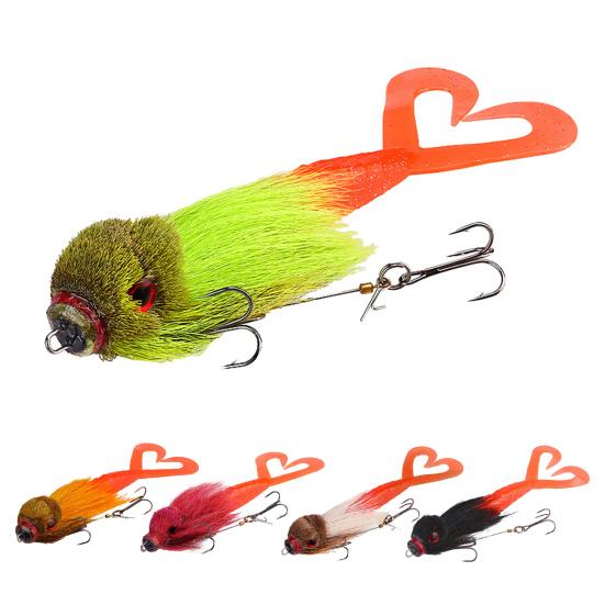 Yousheng 21CM/40G Mouse Deer Artificial Lure with Feathered Bird Head Soft Tails Long Casting Slow Sinking Bionic Swimbait Fishing Accessories