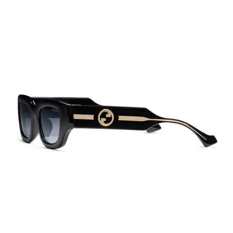 GUCCI Gg Rectangle-frame Sunglasses Women's Black