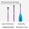 KOETSU Surf Paddleboard Dual-Use Aluminum Paddle: Single/Double Head Kayak & Paddleboard Paddle