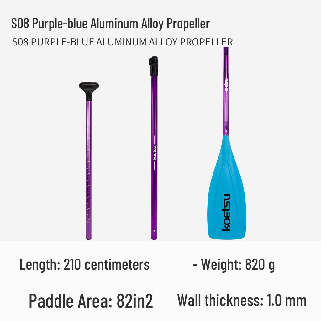 KOETSU Surf Paddleboard Dual-Use Aluminum Paddle: Single/Double Head Kayak & Paddleboard Paddle