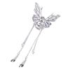 Exquisite Shiny Rhinestone Tassel Hair Claw Clip Butterfly Hair Claw Clip  Women Hair Accessories
