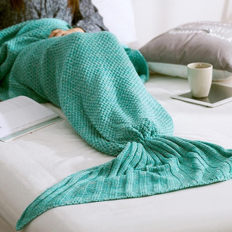 Mermaid Tail Blanket Crochet and Mermaid Blanket for Adult
