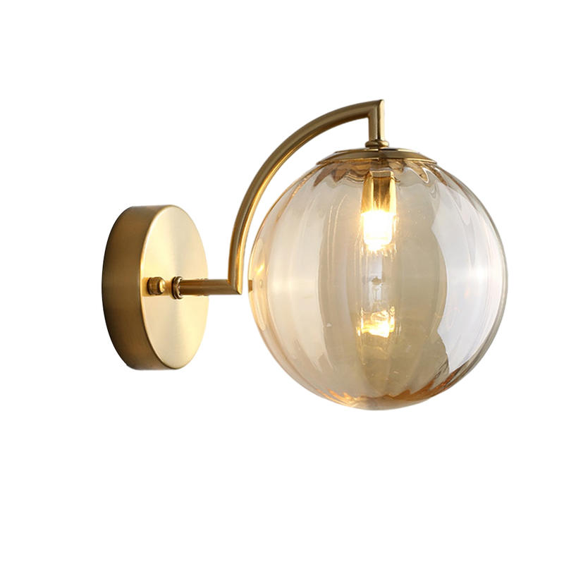 Creative Living Room Background Kinkiet Glass Terrain Tampe Modern Minimalist Night Light for Transition (Bulb Not Included)