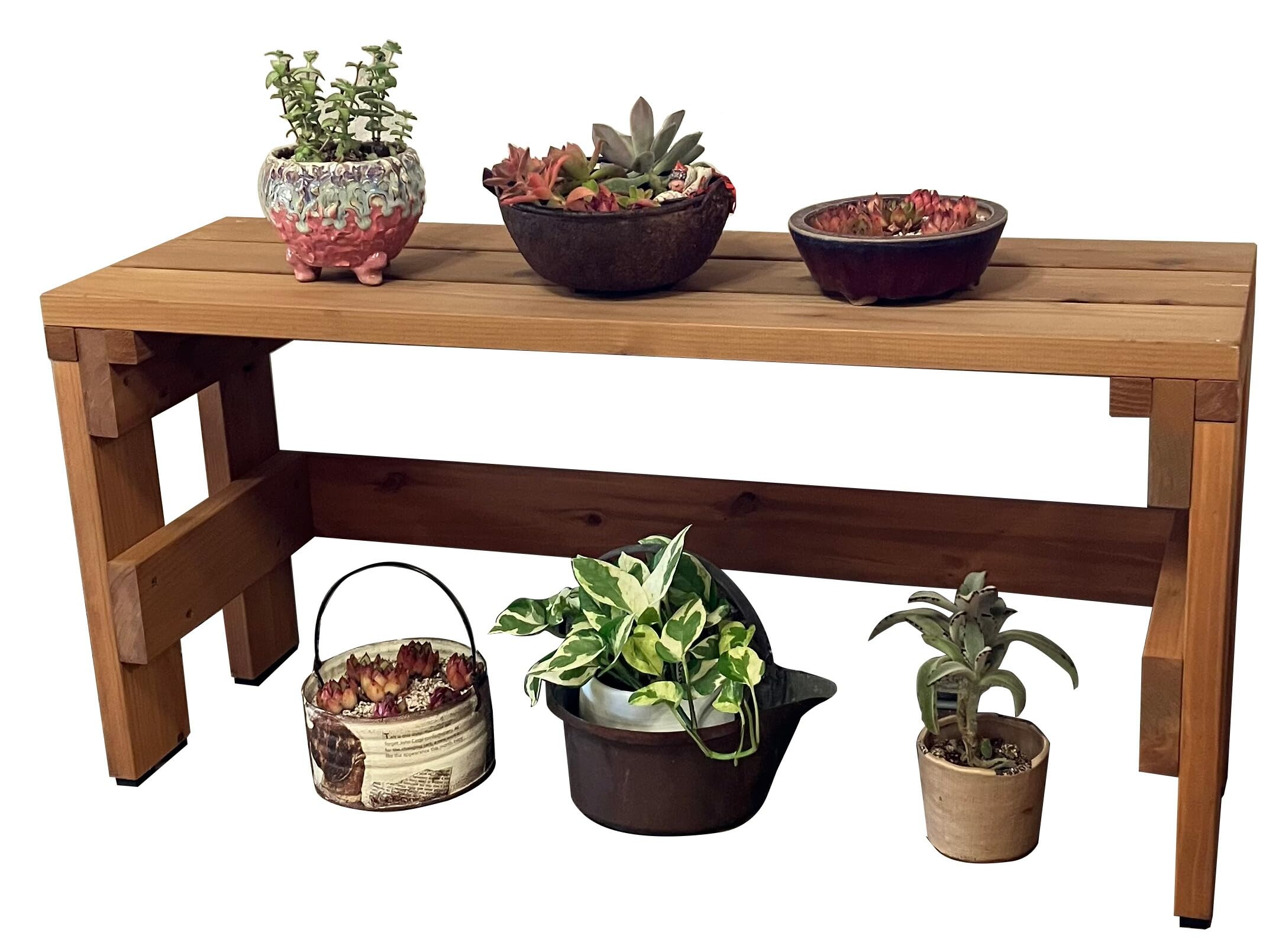 

WOODPRO Подставка для растений Подставка для цветов Комплект полок 1 ярус Ширина 91см x Глубина 30см x Высота Цвет MB Подставка для растений Стойка для растений Подставка для цветов Грузоподъемность