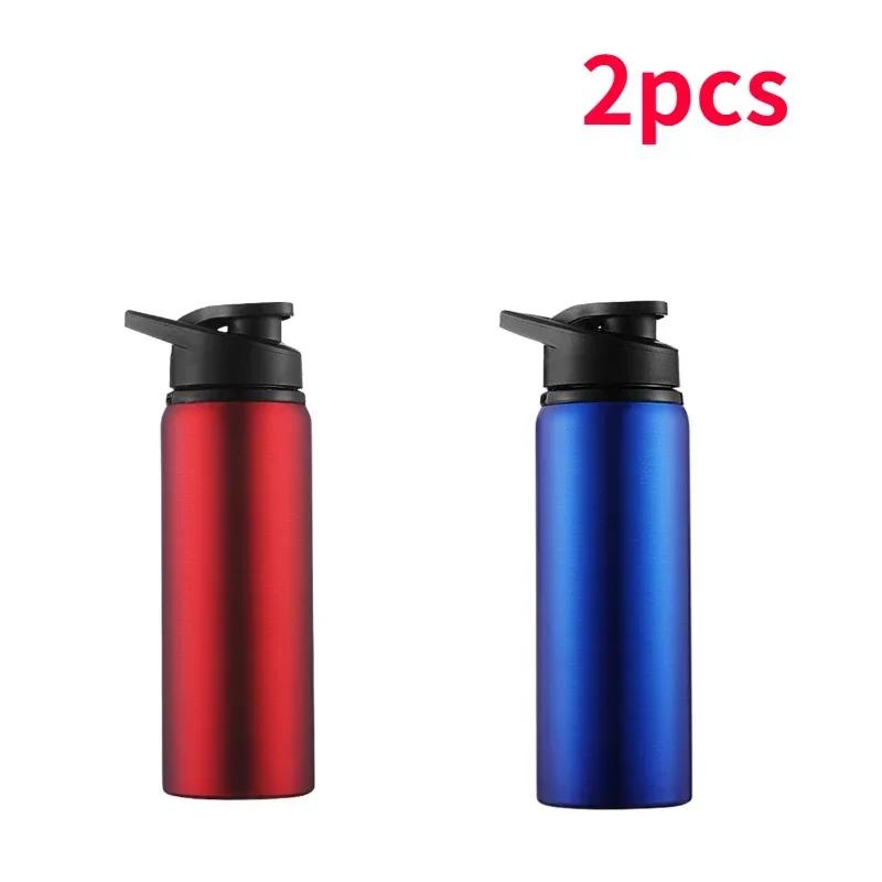 600ml Portable Stainless Steel Bicycle Water Bottle Straight Drinking Outdoors Sports Travel Kettle Metal Water Bottle