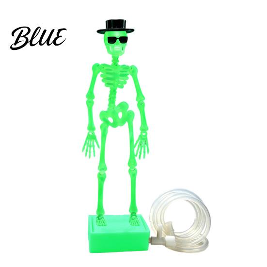 Underwater Dancing Skull Flow 3D Aquarium with Bubbler Decor Skeleton Adjustable Air Printed Decorations for Fish Powered Moving