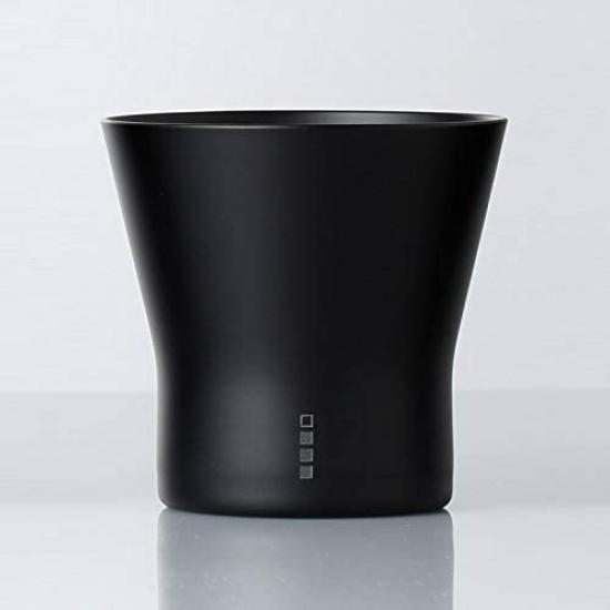 Wired Beans Eternal Rocks in a Japanese Cedar Box Glass, 270ml, (Black Matte)