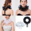 2PCS Lace Courtstyle Ruff Collar for Halloween Costume Accessories Detachable Collar Faux Collar Stage Show Accessories