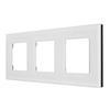 Cadre en verre - maclean - mce731w - 228x86mm - 3 prises - blanc