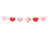 Paper Heart Garland Patterns 200 Cm