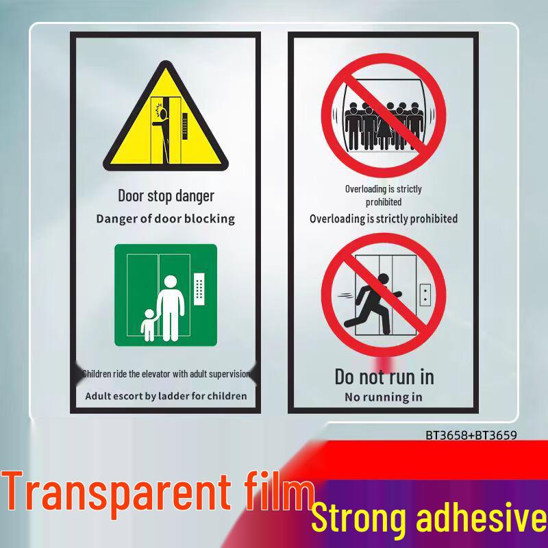 YUELIGPIN Elevator Safety Decals