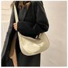 Oxford Cloth Crescent Bag for Women Lightweight Casual Shoulder Crossbody Handbag