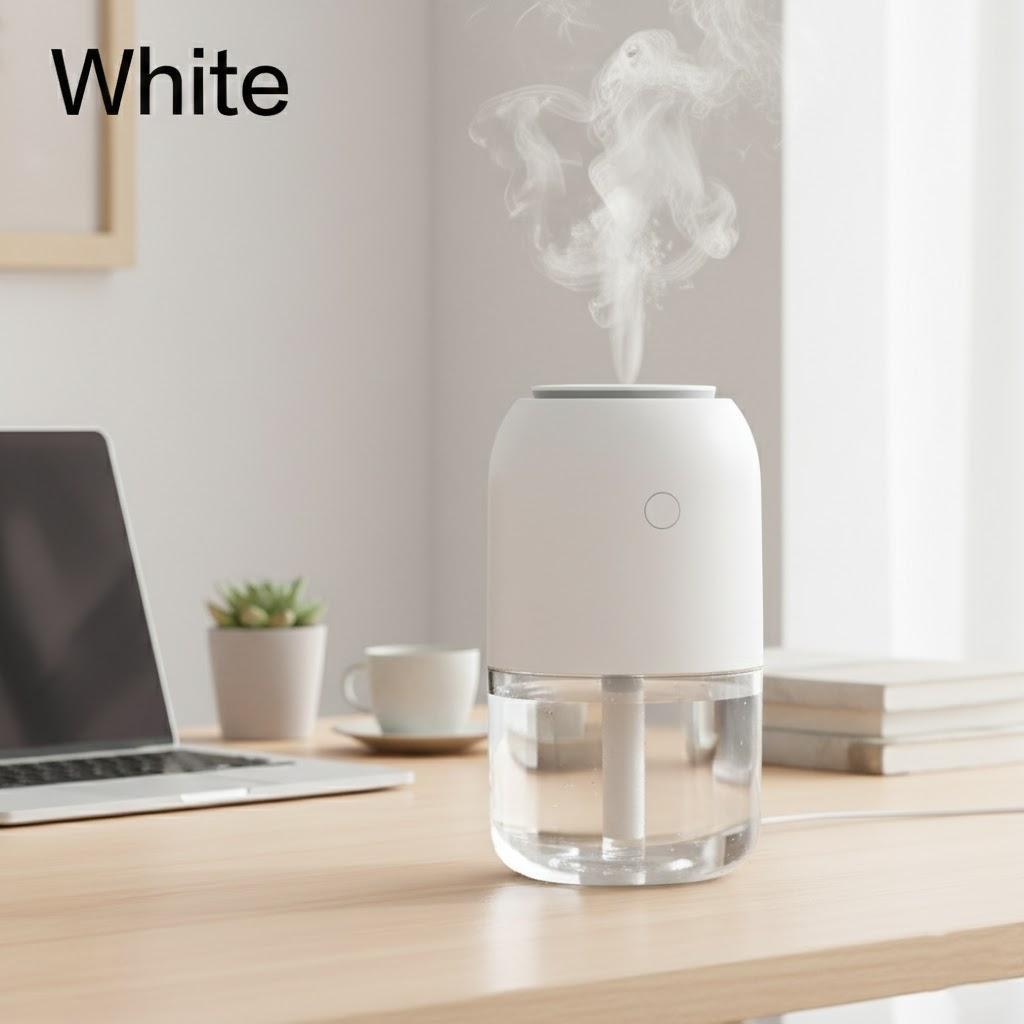 Mini USB Rechargeable Humidifier Colorful Aroma Diffuser for Car Office Bedroom Travel Silent Cool Mist
