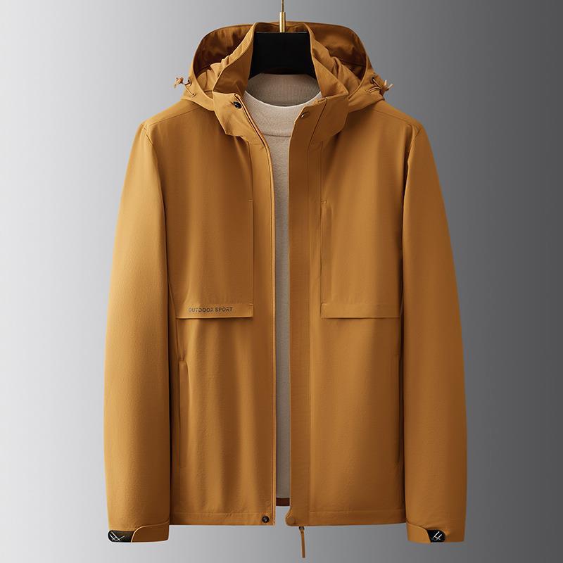 

Мужские свободные осенние и зимние топы с капюшоном для мужчин среднего и пожилого возраста просты и универсальны 8XL