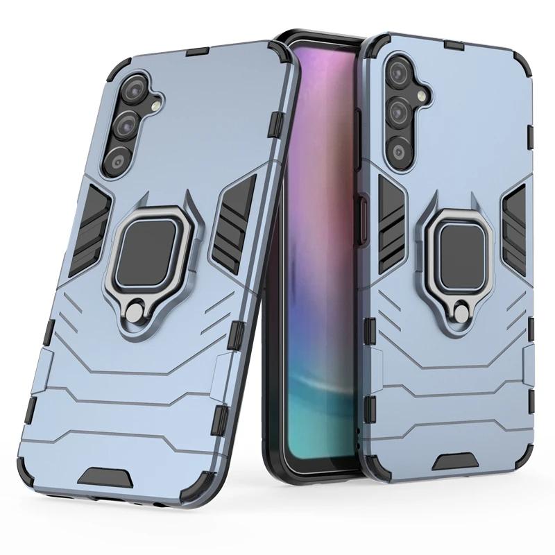 Für Samsung Galaxy A25 5g Rückseite Handyhülle Stoßfest Panzer Anti-Fall Metallringhalter Magnetisch Schutz SM-A256 Coque