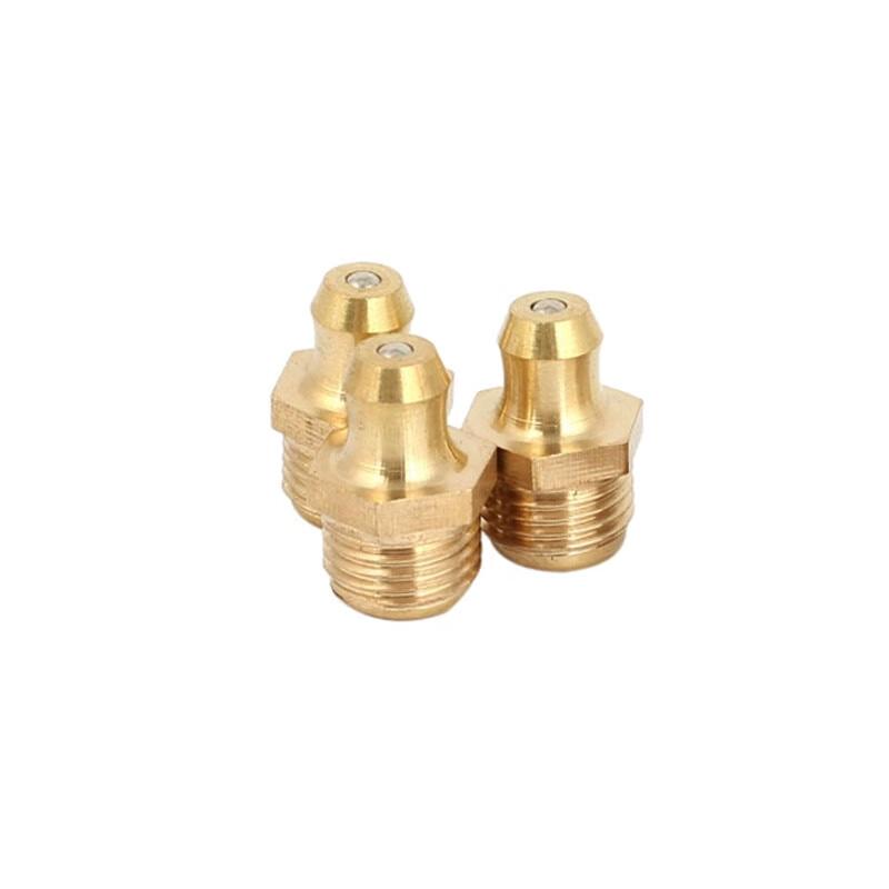 Copper M16 Medium Straight Grease Nipples