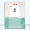 A4 A3 A2 Canvas Art Poster Painting Print Baby Room Home Wall Decor Nordic Cute Animal Hippo Penguin Polar Bear Portrait