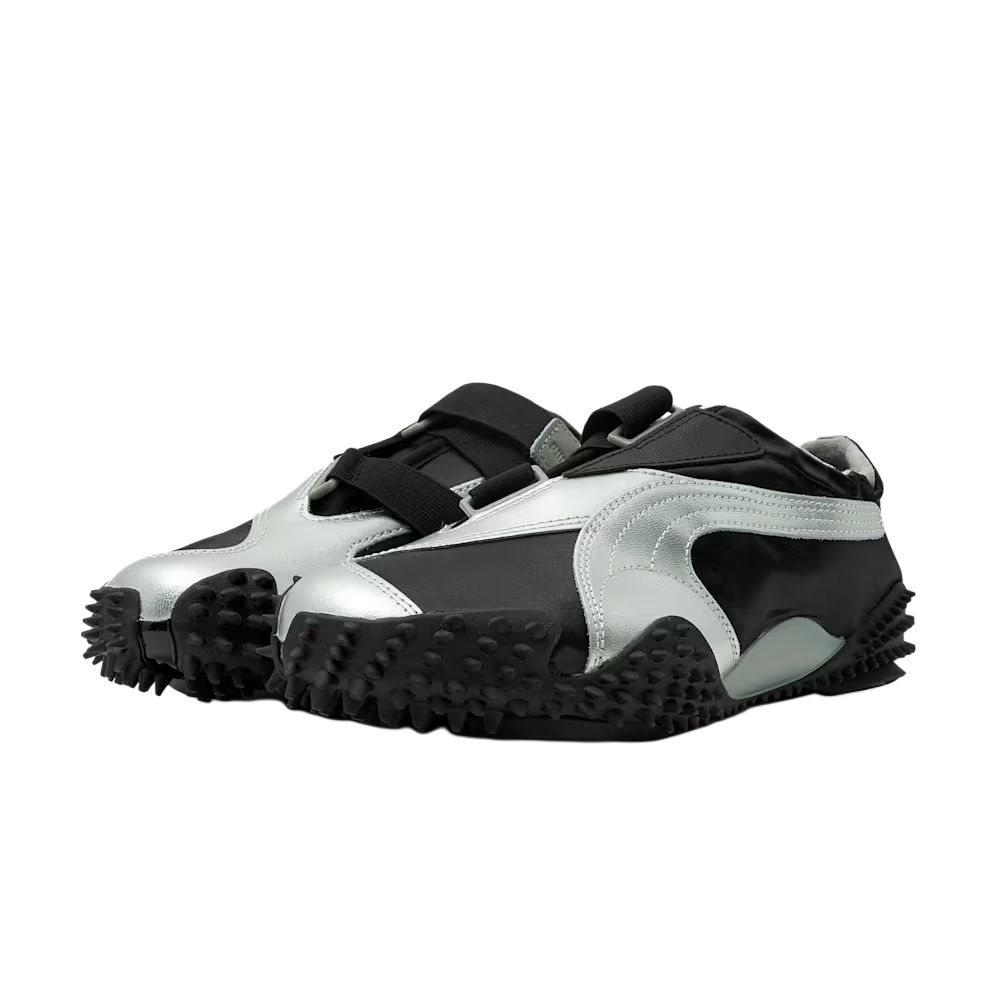 New PUMA Mostro Low Top Running Shoes Unisex Black Silver 399827-06