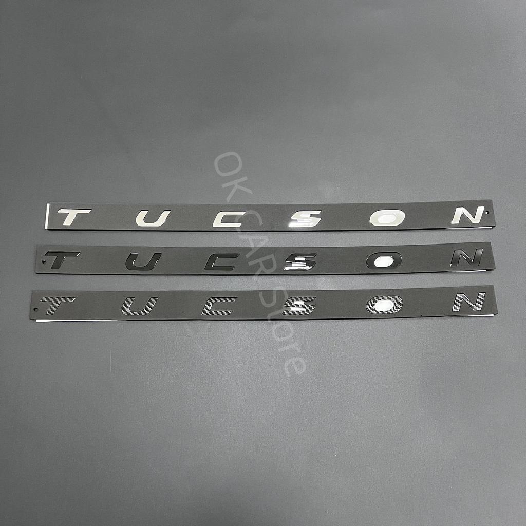 Hvmqy2 Bright Black TUCSON Emblem Trunk Sticker Rear Sticker For Hyundai TUCSON NLINE Car Styling Hyundai Trunk Sticker ABS