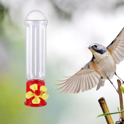 Vogelwasserspender Kunststoff Kolibri-Futterspender Abnehmbar Auslaufsicher Hängende Vogelfutterspender Transparent Langlebig Garten