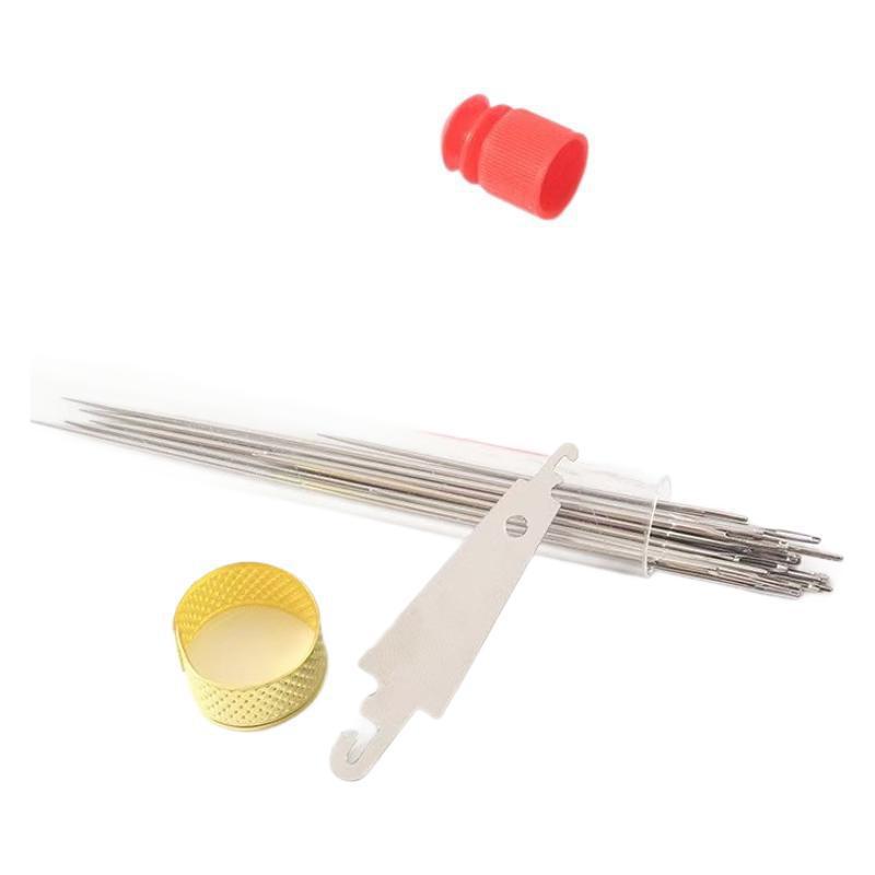 34-Piece Hand Sewing Needle Set: Mattress, Shoe, Quilt, Extra Long, Large Eye, Curtain, and Thick Needles