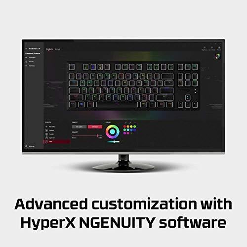 Clavier gaming mécanique - hyperx - alloy origins core - rgb - tkl - hyperx red switches