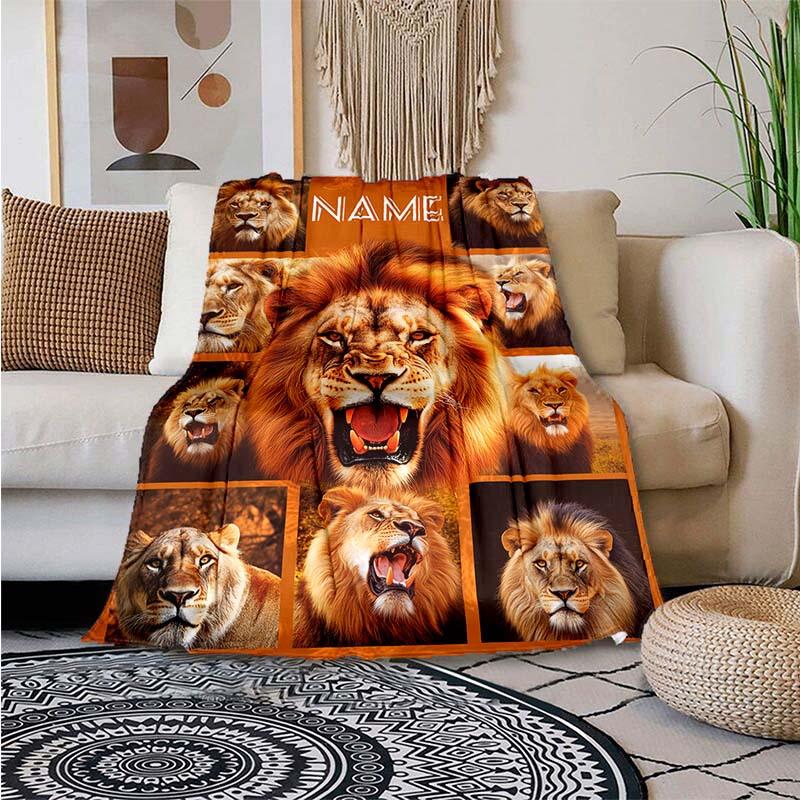 The Lion King Customize Your Name Outdoor Blanket Suitable For All Seasons Comfortable And Warm Soft Blanket Suitable For Travel Gifts For Relatives