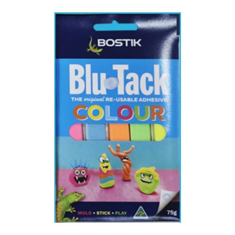 Bostik Blue Tack Wielokrotnego Użycia Klej Do Oprawiania i Dekoracji Ścian Z Czystym Usuwaniem