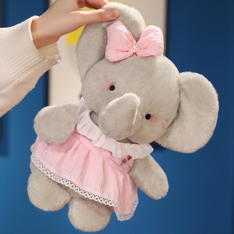 Plush Bunny And Elephant Gift Set For Kids And Teens Soft Animal Toys