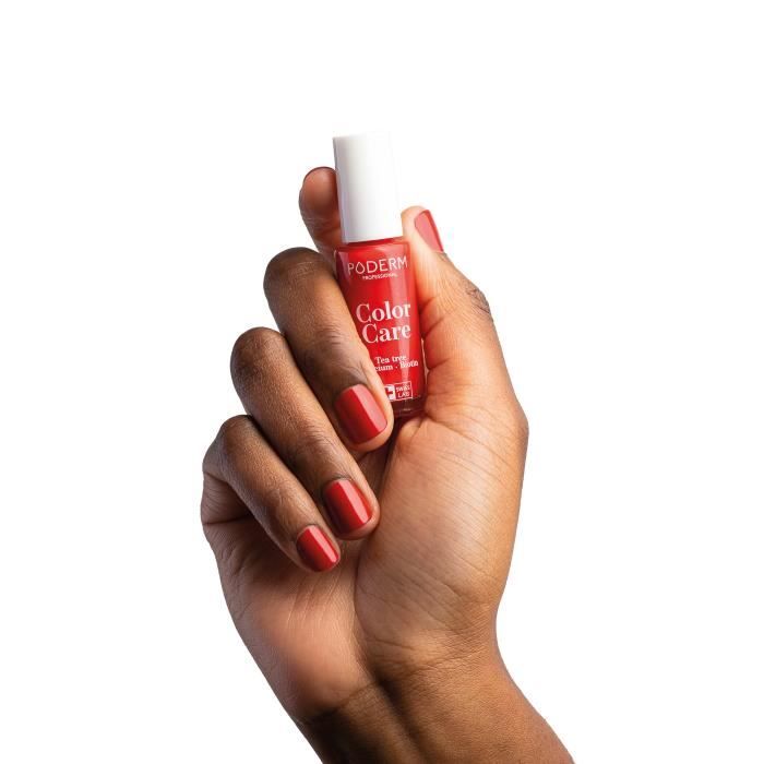 Vernis à ongles - PODERM - N°363 - Rouge Puissant - Enrichi en Tea Tree - 8ml - Swiss Made