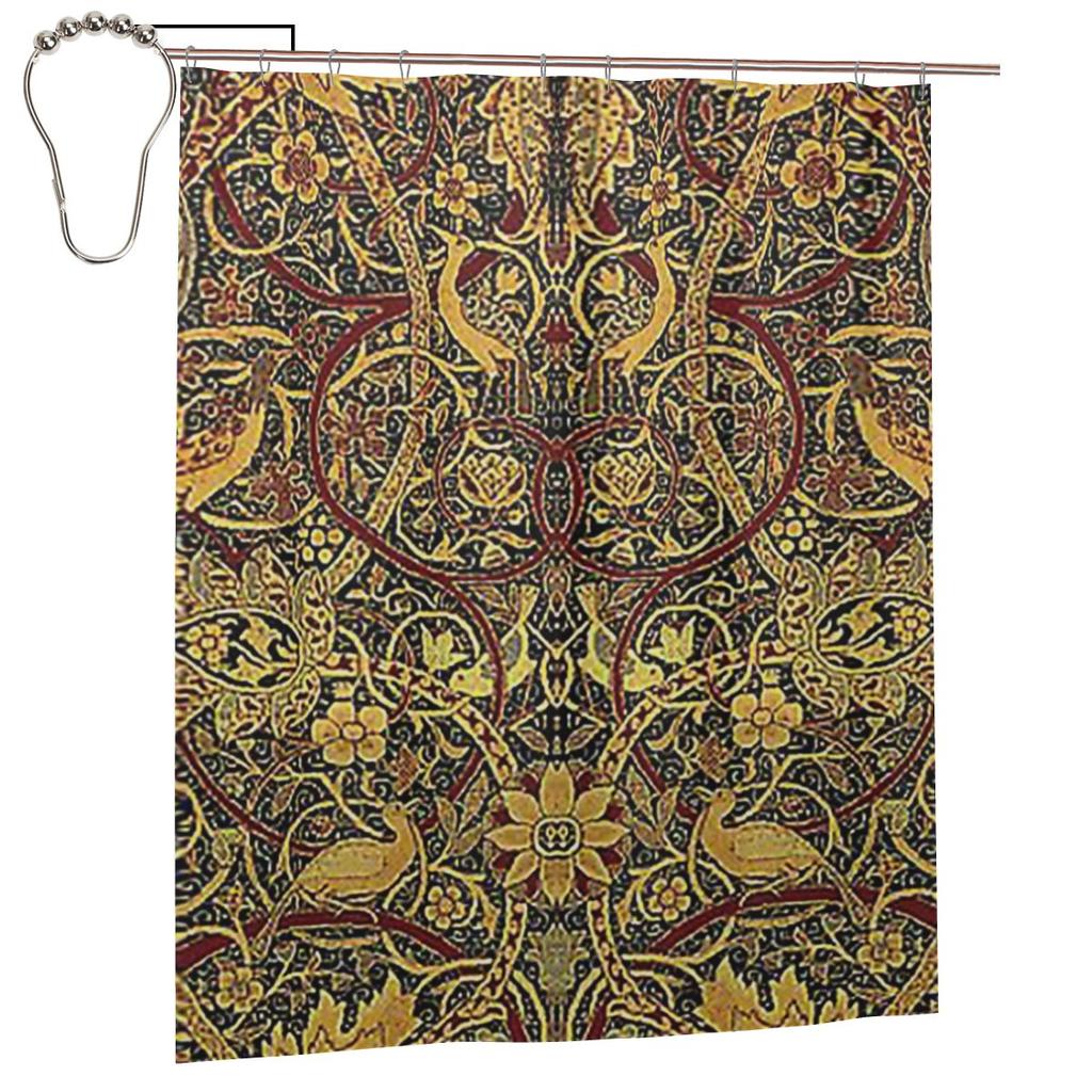 Tenda Doccia Alghe William Morris Bagno Poliestere Impermeabile Tende da Bagno Con Ganci