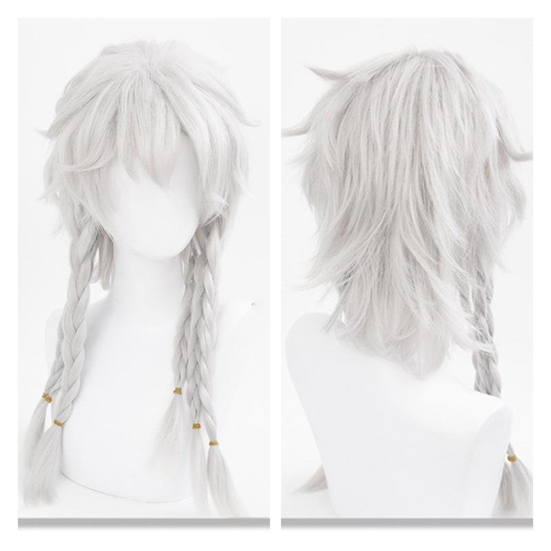 High-quality Mechanized White Wig For Cosplay And Gaming Ideal For Identity V Lovers