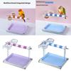 Removable Tray Bird Perch Stand with Padded Textured Surfaces and Feeder Cup, Training Toilet for Parrots Care Area, Tabletop Entertainment