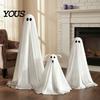 Glowing Fabric Ghost Ornaments Halloween Dog Decoration, Spooky Ornament with LED Lights And Easy Assembly Remote Control, Creepy Ghostly Prop