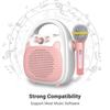 Karaoke Machine Rechargeable Portable Karaoke Speaker with Microphone BT/Memory Card/USB