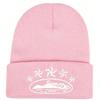 Star Embroidery Cuffed Beanie Hat Stretch Fit Knit Cap Fashion Winter Beanie  Men Women