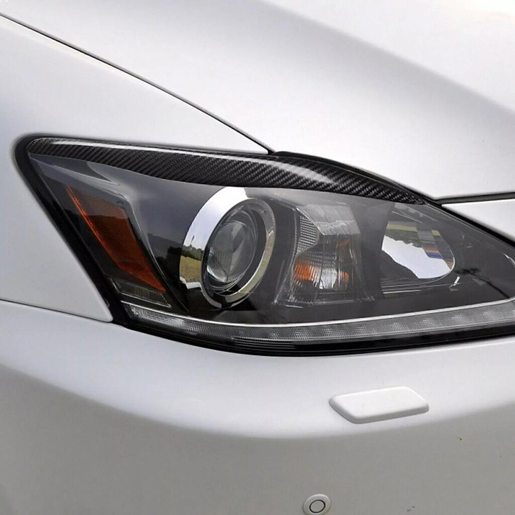 Car Exterior Accessories Carbon Fiber Carbon Fiber Fog Light Trim Headlight Eyelids Brand New Condition Easy Installation