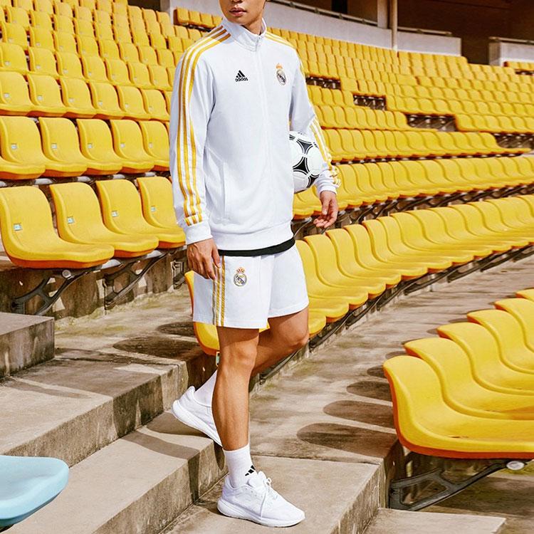 New Adidas Real Madrid C.F Jacket Men's White HY0618
