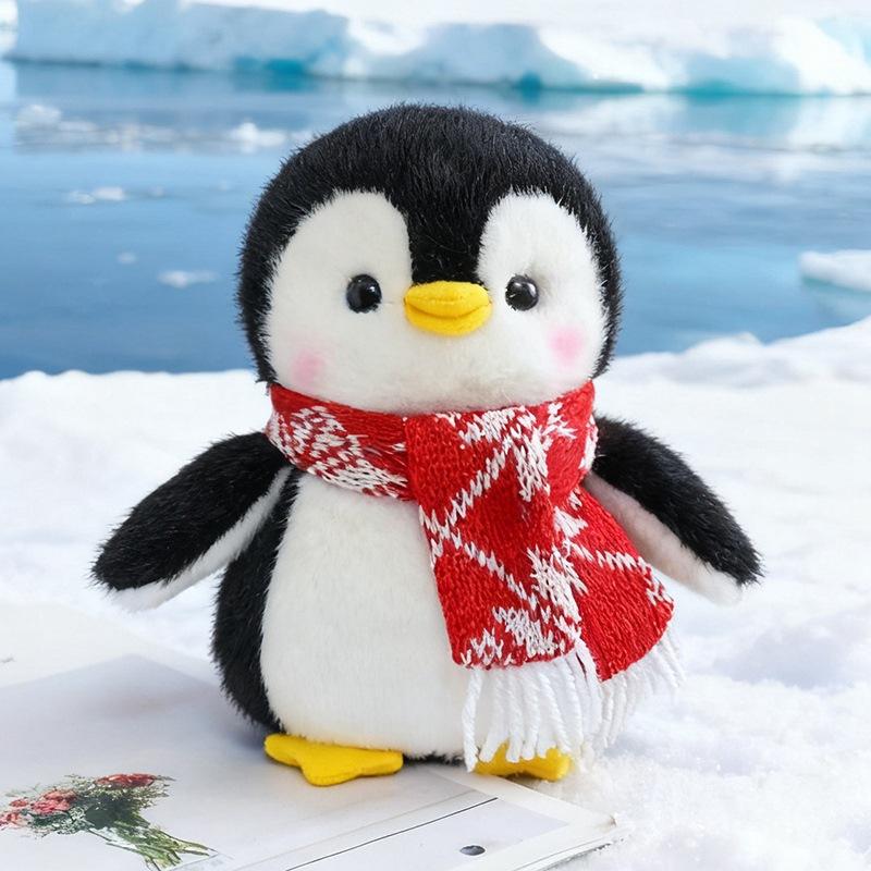 

Cute Simulation Scarf Polar Bear Doll Plush Toy Bear Penguin Doll Children Companionship Soothing Rag Doll 20cm（0.1kg）