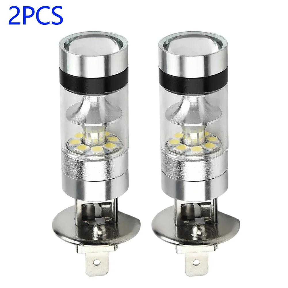 1000LM LED Headlight White 100W 12-24V 20-2pcs 6000K Driving H1 Parts Projector Replacement Wear-resistant