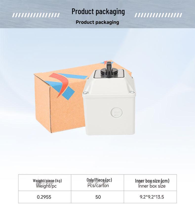 Zhuochao SZW26-20/D505.5CF 5-Sect 3-Speed Waterproof Dustproof Rotary Switch