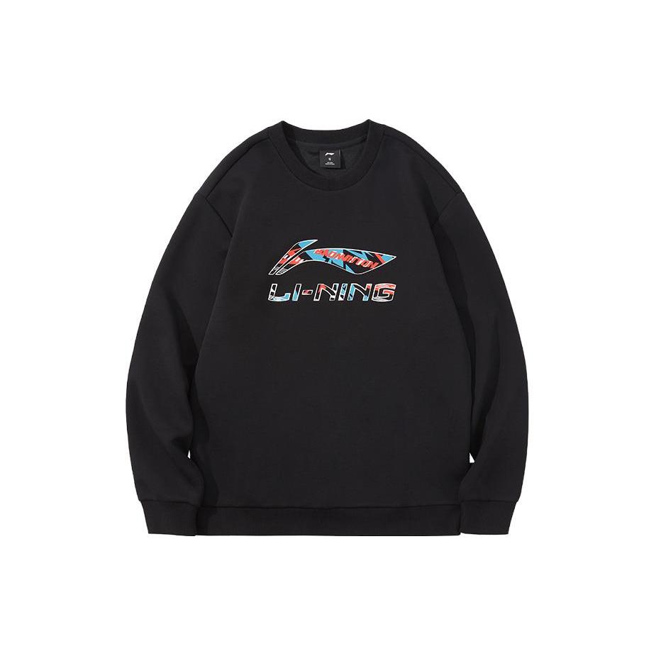 Li Ning Sweatshirt Men's Black/Bright Neon AWDTD85-3