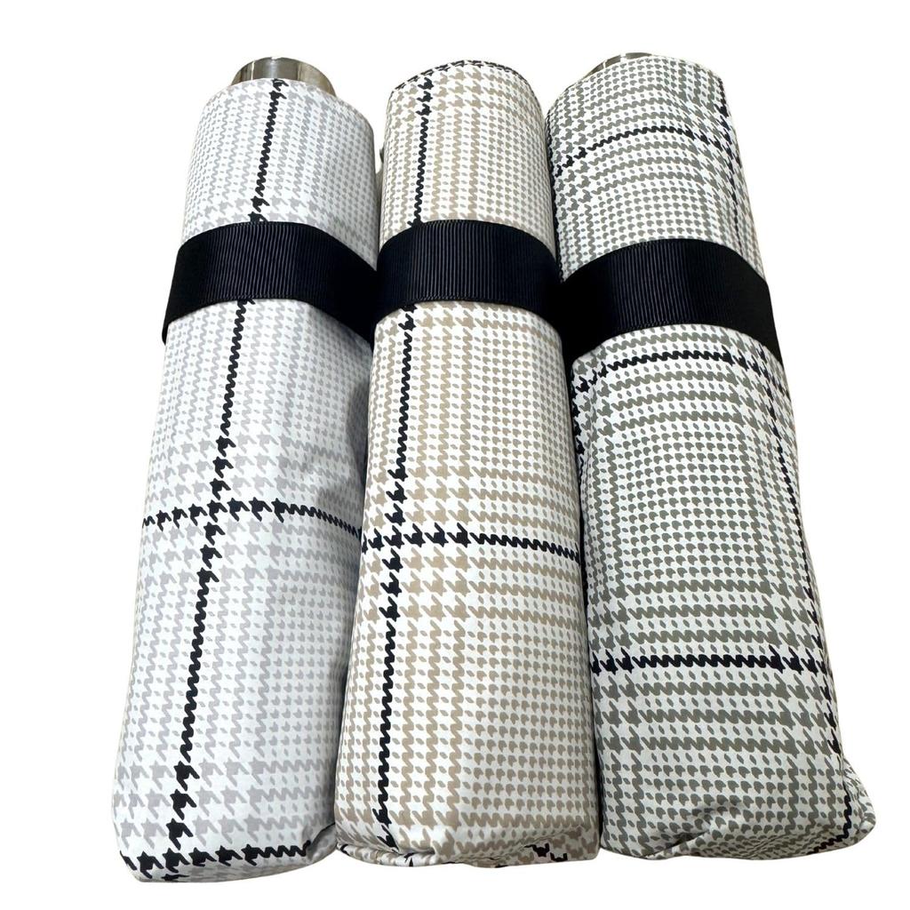 MOONBAT Fuwacool Folding Premium Light Blocking Rain or Heat UV Protection Glen Parasol, (99.99%), Lightweight, Shine, Shielding, (99%), Check,